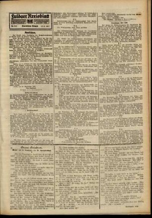 Zweite Ausgabe vom Samstag, den 15. September 1917.