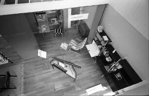 Berlin: Musikzimmer; von oben gesehen