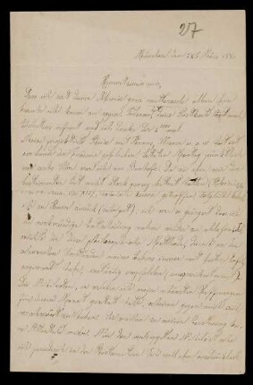 Nr. 2: Brief von Luigi Bianchi an Adolf Hurwitz, München, März 1880