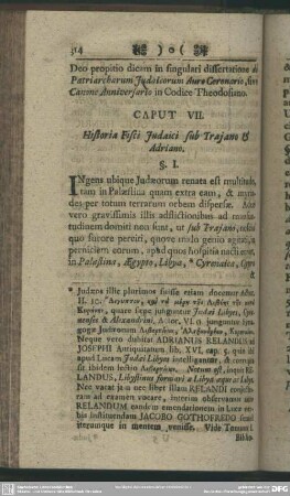Caput VII. Historia Fisci Judaici sub Traiano & Adriano