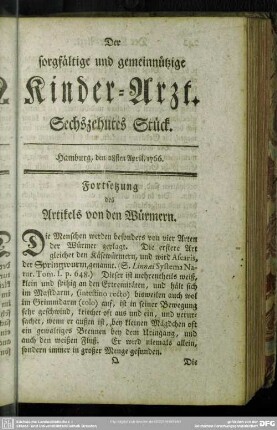 Sechszehntes Stück