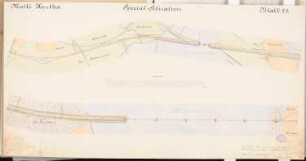 Brücke über den Bodden von Stralsund nach Rügen Schinkelwettbewerb 1879: Lageplan 1:2000; Maßstabsleiste
