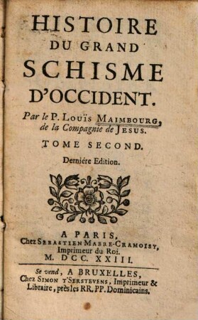 Histoire Du Grand Schisme D'Occident, 2