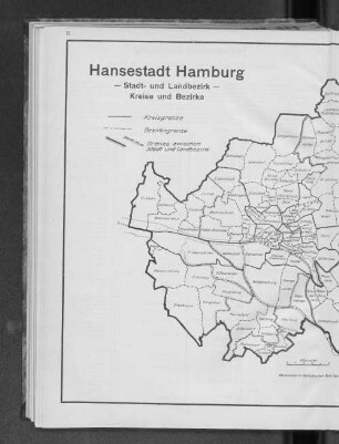 Hansestadt Hamburg - Stadt- und Landbezirk - Kreise und Bezirke