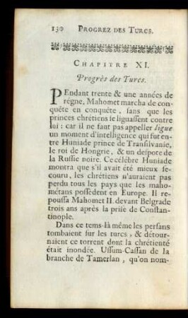 Chapitre XI. Progrès des Turcs.