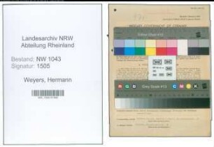 Entnazifizierung Hermann Weyers , geb. 22.10.1901 (Betriebsfuehrer)