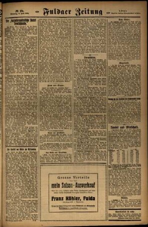 Zweite Ausgabe vom Sonntag, den 06. Juli 1924.