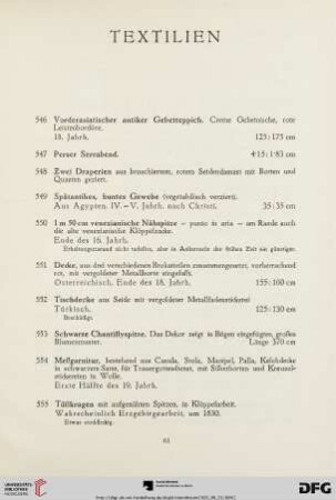 Textilien (Nr. 546-555)