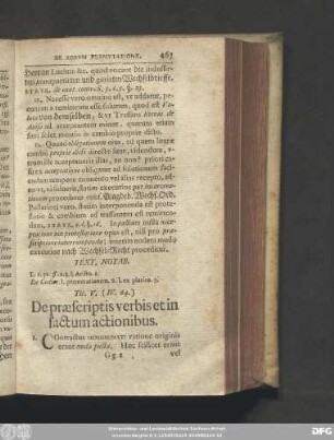 Tit. V. (IV. 64.) De praescriptis verbis et in factum actionibus.