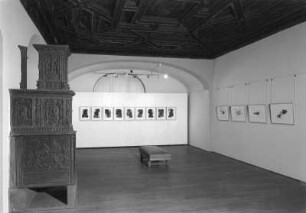 Dresden. Ausstellung "Barry Le Van - Zeichnungen von 1967-1996" im Kupferstich-Kabinett, 29.1.27.3.1998. Raumaufnahme