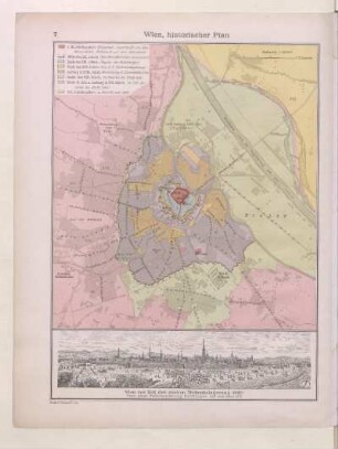 Wien, historischer Plan