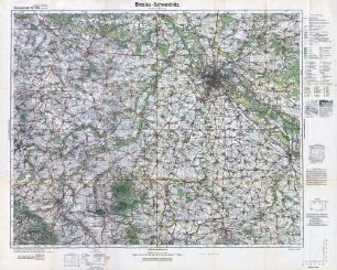 Reichskarte: Einheitsblatt 104 (1cm-Karte) Breslau-Schweidnitz