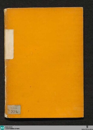 Fragmente - Cod. Karlsruhe 354