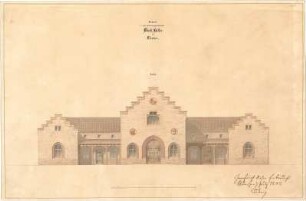 Gärtner, Friedrich von; München; Bockkeller - Aufriss
