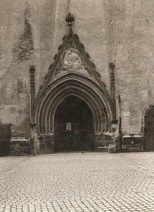 Döbeln. Nikolaikirche. Westportal (um 1370, 1885)