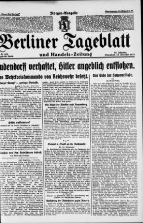 Berliner Tageblatt und Handels-Zeitung