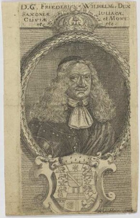 Bildnis des Friedericus Wilhelmus Dux Saxoniae