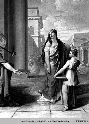 Decken- und Wandmalerei : Titus verlässt Berenice