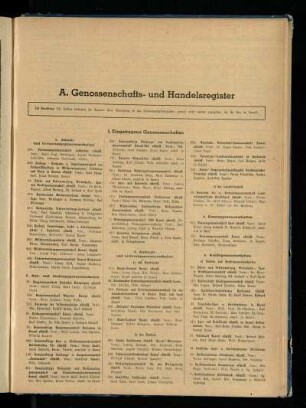 Genossenschafts- und Handelsregister