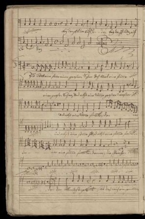 [Handschrift:] Ich hörte eine Stimme einer großen Schar