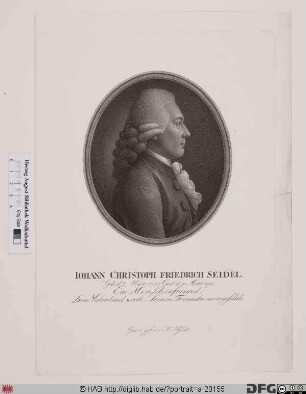 Bildnis Johann Christoph Friedrich Seidel