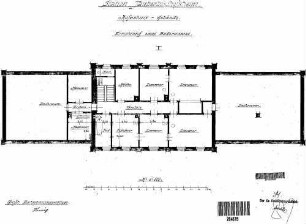 Tauberbischofsheim: Empfangsgebäude Verwaltungsgebäude Grundriß Dachgeschoß