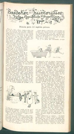 Baedeker humorístico de la República Argentina : Primera parte del capítulo primero