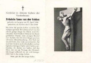 Velden, Anna (van der Velden)
