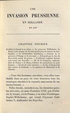 Une invasion Prusienne en Hollande en 1787