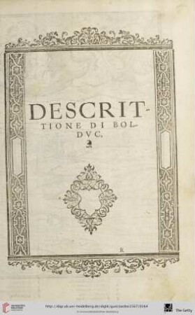 Descrittione di Bolduc