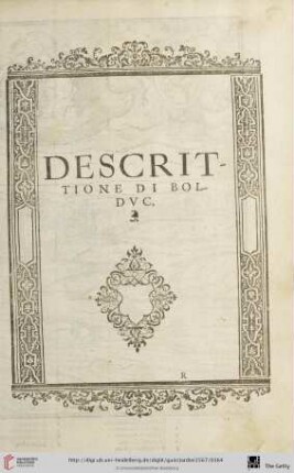 Descrittione di Bolduc