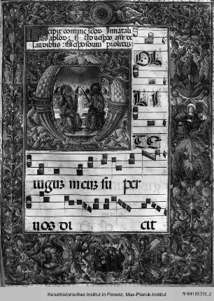 Petrus und Paulus - Antiphonarseite mit den hl. Petrus u. Paulus
