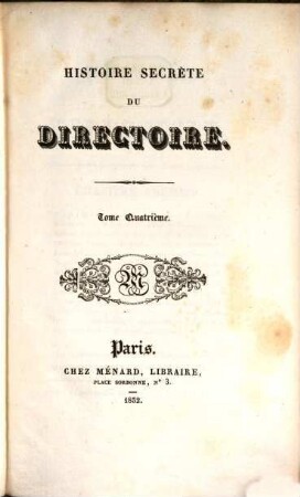 Histoire secrète du Directoire, 4