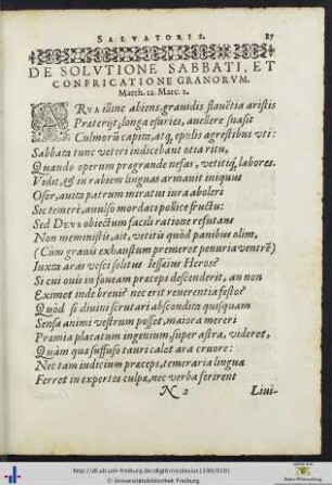 De solutione sabbati