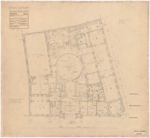 Park Hotel, Posen: Grundriss Erdgeschoss 1:100