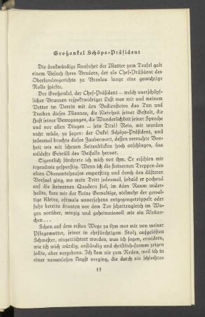 Großonkel Schöps-Präsident