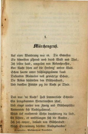 Waldmeisters Brautfahrt : Ein Rhein-Wein- und Wandermärchen von Otto Roquette