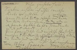 Brief an B. Schott's Söhne : 14.03.1897