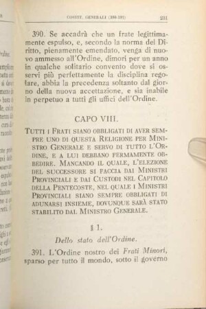Capo VIII.