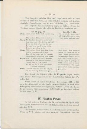 IV. Noah's Flood.