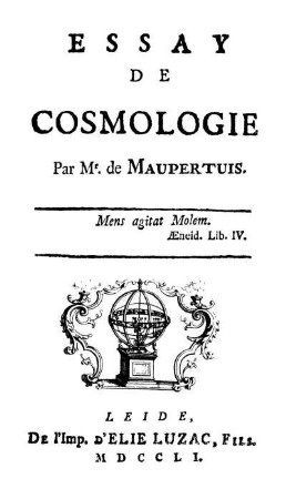 Essay De Cosmologie