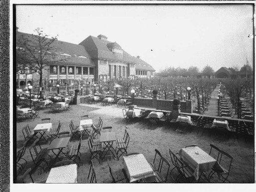 Stadthalle [Hauptrestaurant im Stadtpark] (Hamburg-Winterhude): Gartenterrasse : SchumacherWV Nr. 146