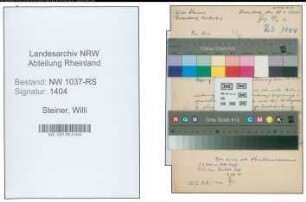 Entnazifizierung Willi Steiner , geb. 22.07.1911 (Studienassessor)