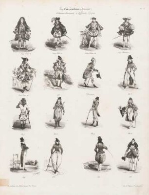 Costumes française à différentes Epoques