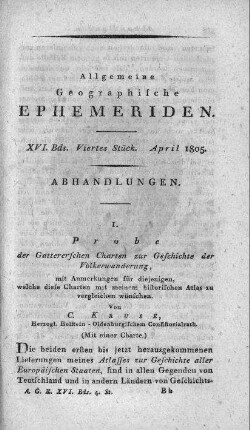 Viertes Stück April 1805