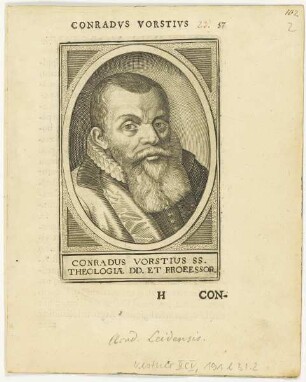 Bildnis des Conradus Vorstius