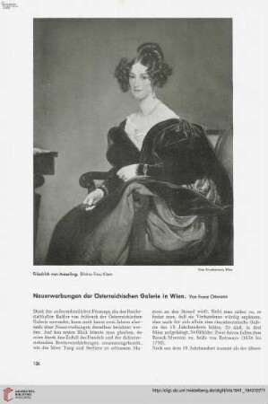 57: Neuerwerbungen der Österreichischen Galerie in Wien
