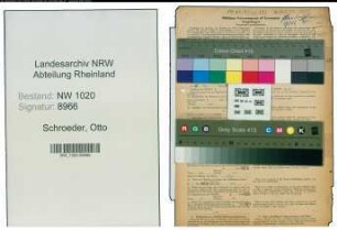 Entnazifizierung Otto Schroeder , geb. 15.12.1891 (Lehrer)