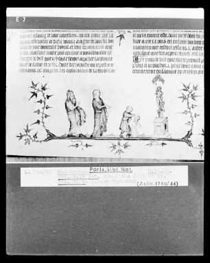 Bibel des Jean de Sy — Szene aus der Opferung Isaaks, Folio fol. 35 verso