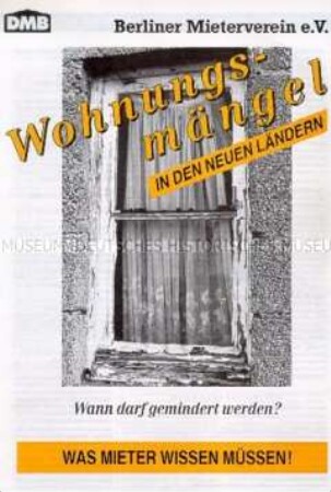 Informationsblatt für Mieter in den neuen Bundesländern zum Thema "Wohnungsmängel"